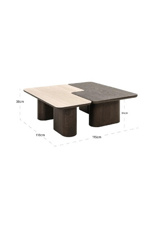 Two-Toned Coffee Table Set (2) | Richmond Interiors Nando | Oroa.com