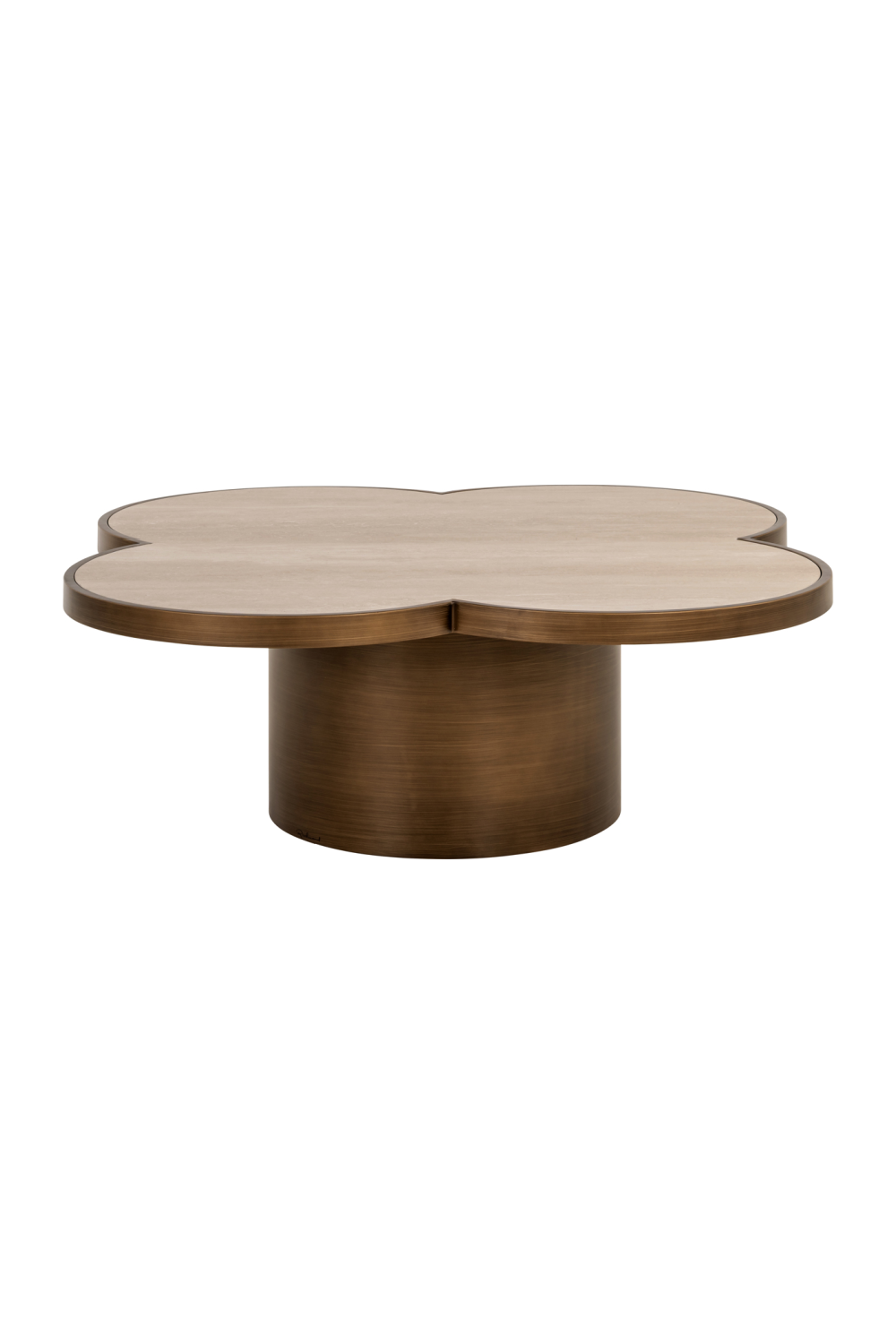 Travertine Ceramic Coffee Table | Richmond Interiors Clover | Oroa.com