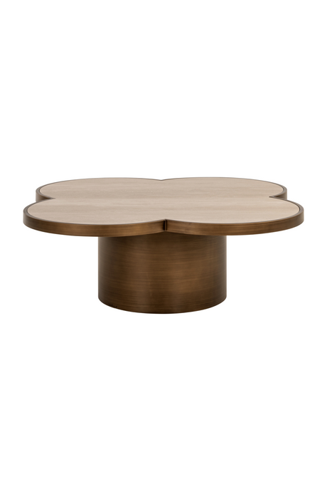 Travertine Ceramic Coffee Table | Richmond Interiors Clover | Oroa.com