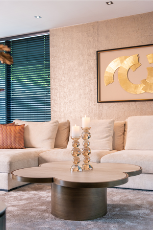 Travertine Ceramic Coffee Table | Richmond Interiors Clover | Oroa.com