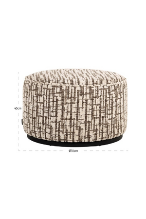 Cylindrical Upholstered Pouf L | Richmond Interiors Lexie | Oroa.com