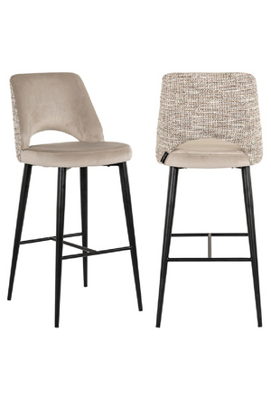 Khaki Cut-Out Bar Stool | Richmond Interiors Tabitha | Oroa.com