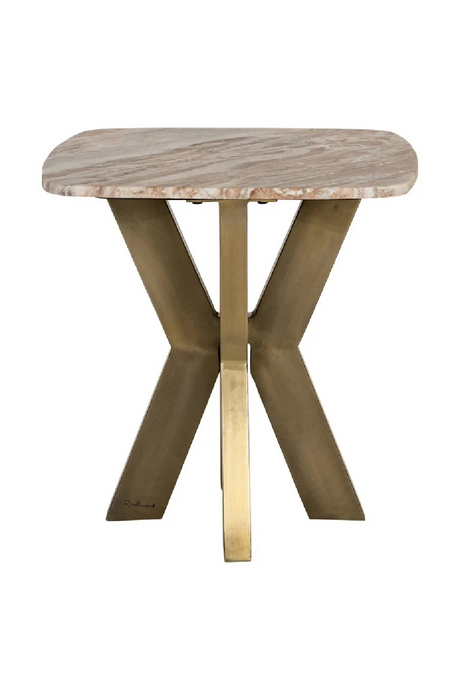 Brass Base Marble End Table | Richmond Interiors Bottega | Oroa.com