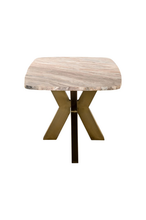Brass Base Marble Coffee Table | Richmond Interiors Bottega | Oroa.com