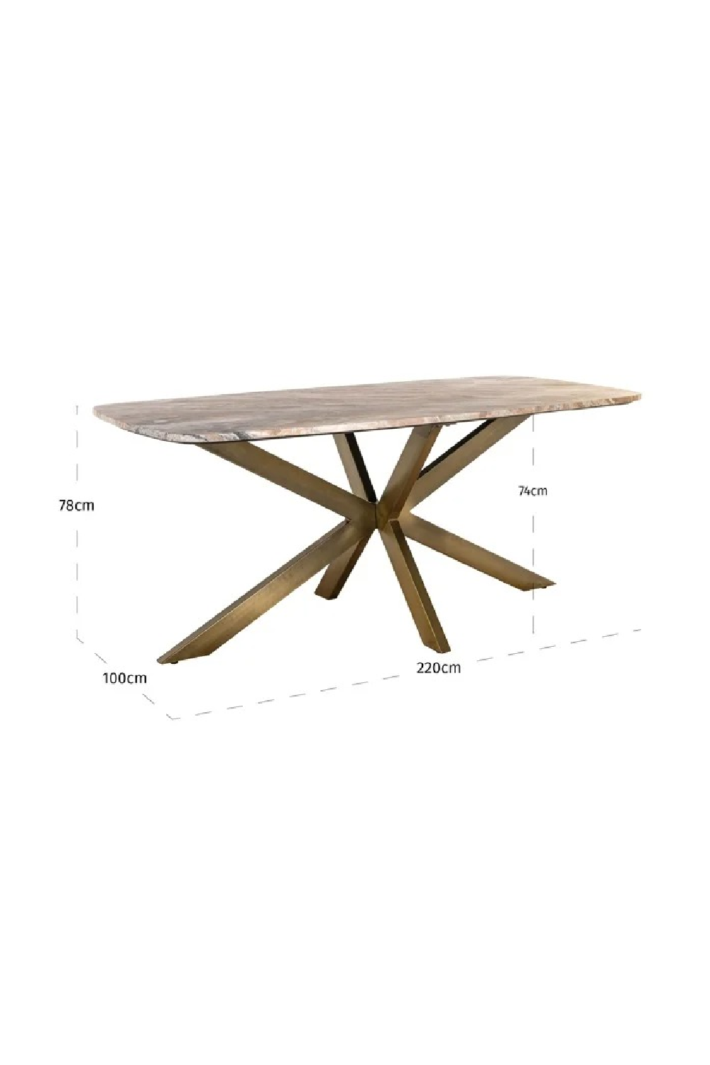 Spider Leg Marble Dining Table | Richmond Interiors Bottega | Oroa.com
