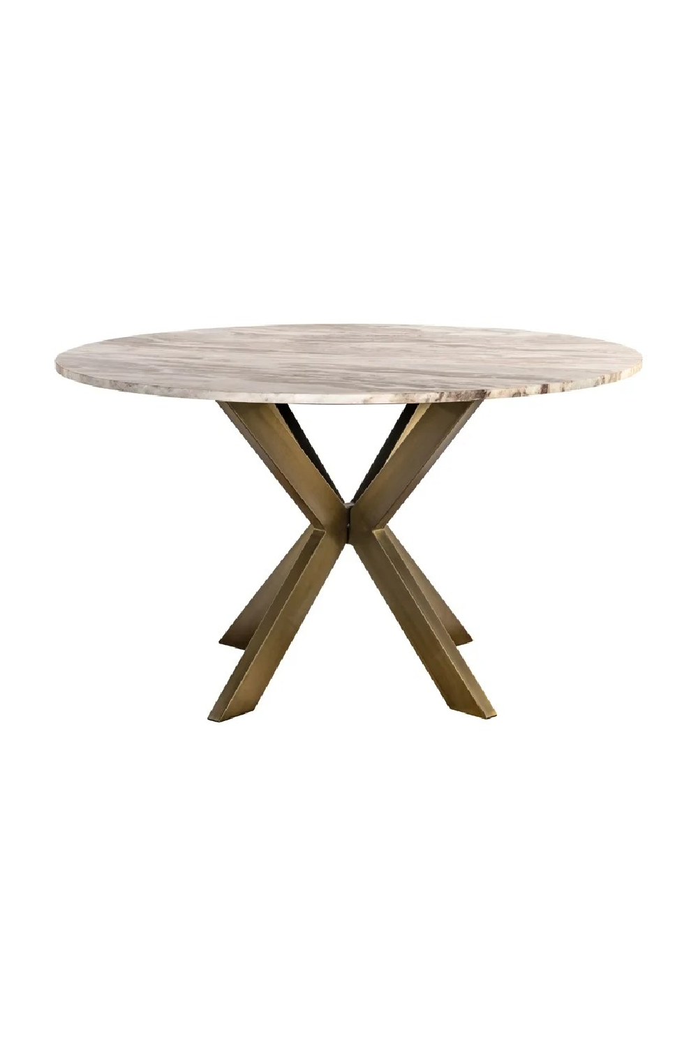 Round Marble Brass Dining Table | Richmond Interiors Bottega | Oroa.com