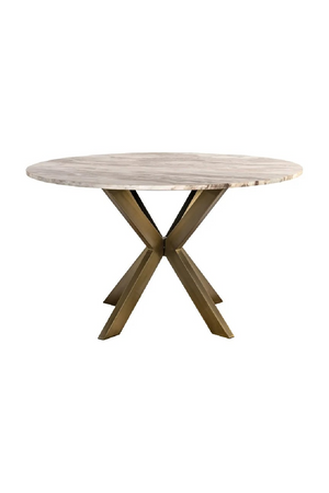 Round Marble Brass Dining Table | Richmond Interiors Bottega | Oroa.com