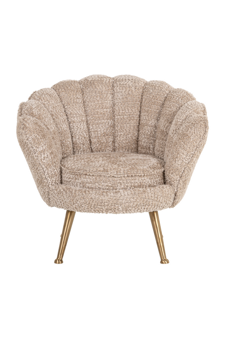 Beige Scalloped Kid's Lounge Chair | Richmond Interiors Charly | Oroa.com