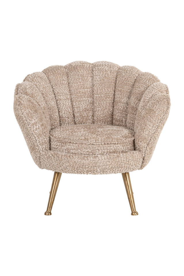 Beige Scalloped Kid's Lounge Chair | Richmond Interiors Charly | Oroa.com