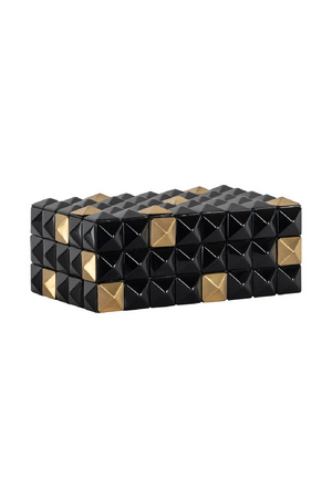 Faceted Black Storage Box | Richmond Interiors Velicia | Oroa.com