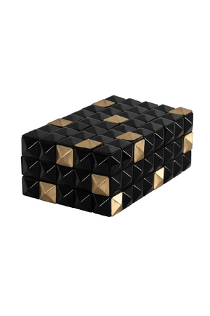Faceted Black Storage Box | Richmond Interiors Velicia | Oroa.com