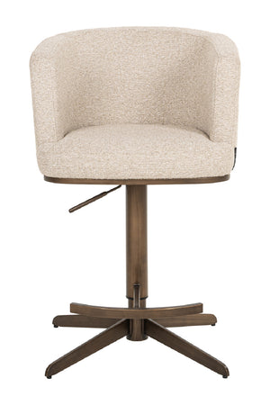   White Barrel Swivel Bar Stool | Oroa.com