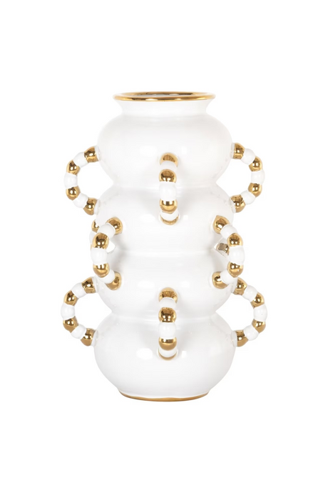 White Stoneware Vase | Richmond Interiors Pippy | Oroa.com