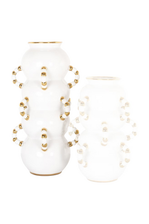 White Stoneware Vase | Richmond Interiors Pippy | Oroa.com
