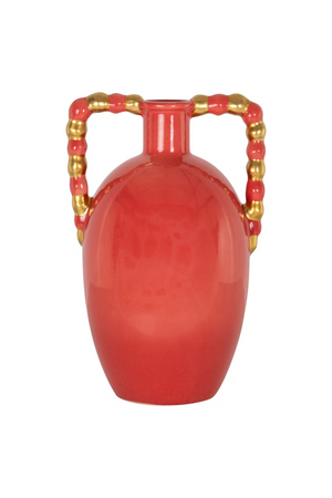 Orange Stoneware Vase | Richmond Interiors Davita | Oroa.com