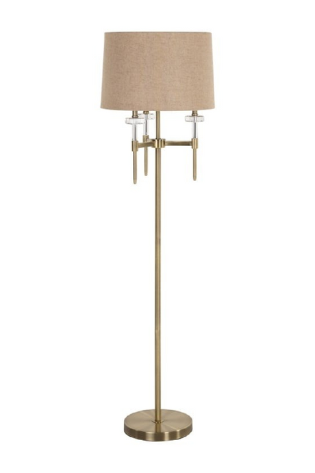 Brushed Gold Floor Lamp | Richmond Interiors Josie | Oroa.com