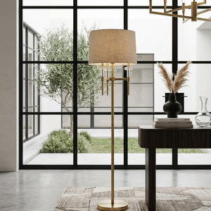   Brushed Gold Floor Lamp | Oroa.com