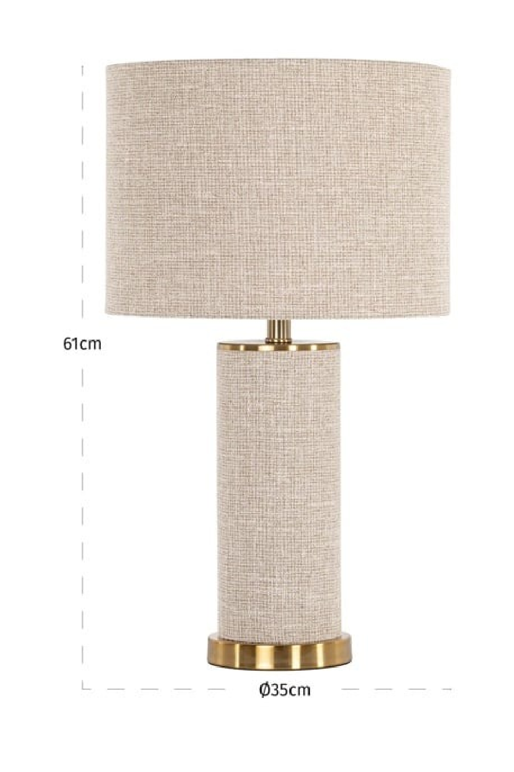 Beige Linen Table Lamp | Richmond Interiors Joline | Oroa.com