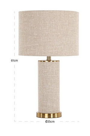 Beige Linen Table Lamp | Richmond Interiors Joline | Oroa.com