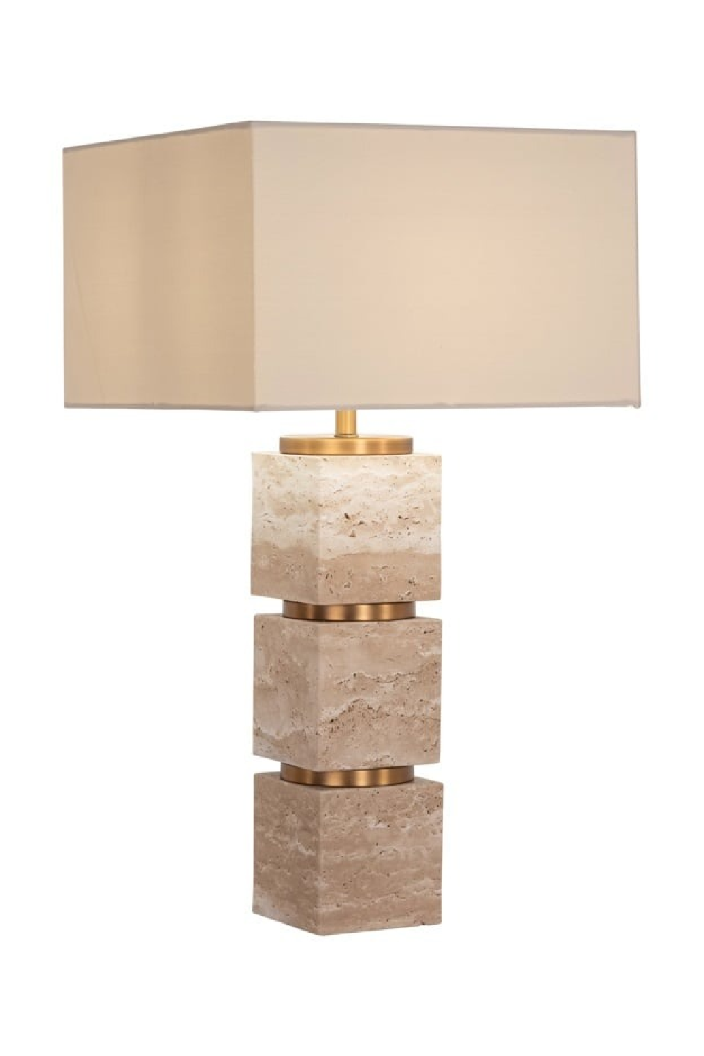 Beige Travertine Base Table Lamp | Richmond Interiors Jaella | Oroa.com