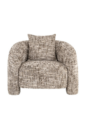 Brown Curved Back Lounge Chair | Richmond Interiors Tuscany | Oroa.com