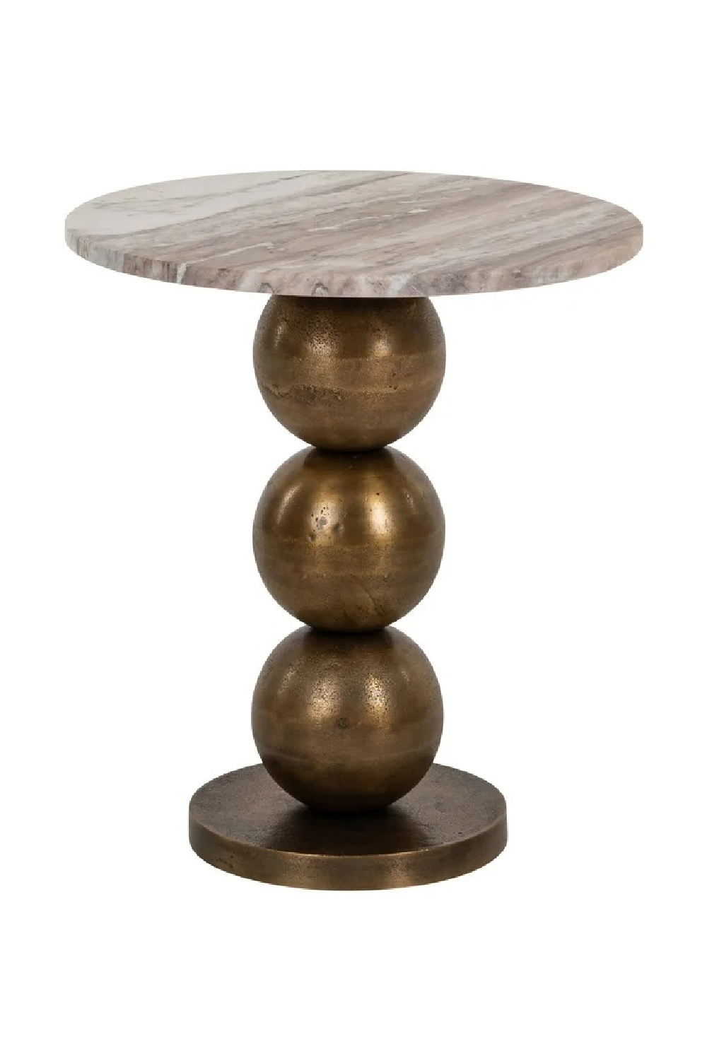 Beige Marble End Table | Richmond Interiors Barley | Oroa.com