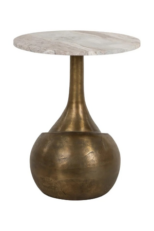 Brushed Gold Base End Table | Richmond Interiors Sia | Oroa.com