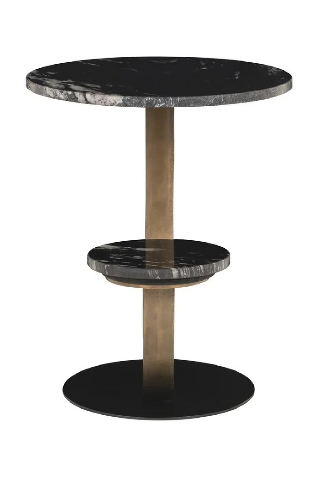 Brushed Gold Base End Table | Richmond Interiors Sia | Oroa.com