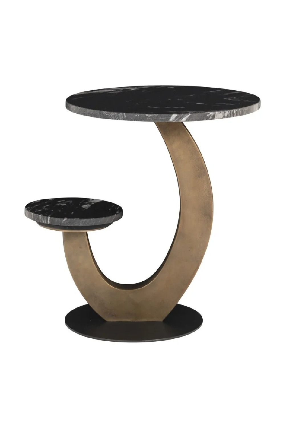 Brushed Gold Base End Table | Richmond Interiors Sia | Oroa.com