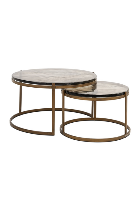 Cast Glass Nested Coffee Tables (2) | Richmond Interiors Cleo | Oroa.com