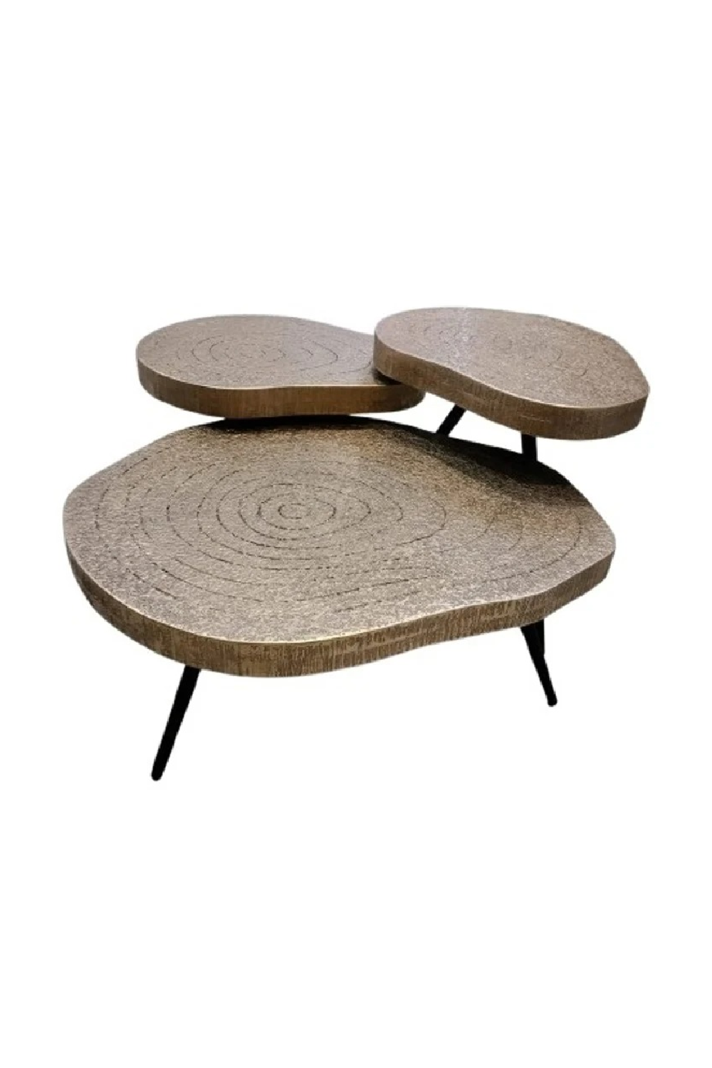 Bronze Organic Coffee Table Set (3) | Richmond Interiors Symba | Oroa.com