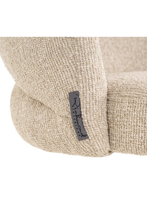 Cream Upholstered Swivel Chair | Richmond Interiors Zendaya | Oroa.com