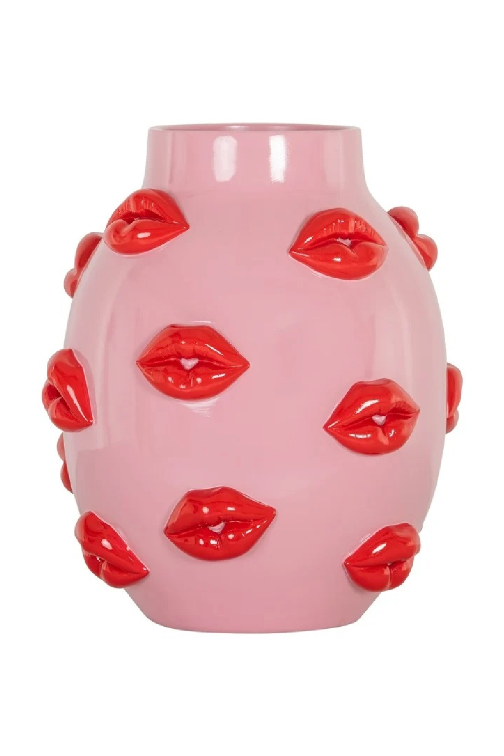 Lips Embossed Pink Vase | Richmond Interiors Loth | Oroa.com