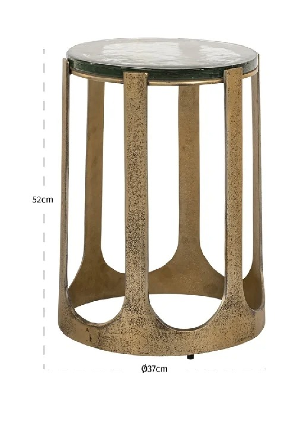 Gold Framed End Table | Richmond Interiors Rixo | Oroa.com