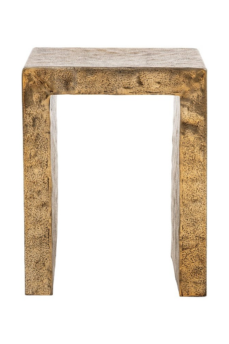 Gold Aluminum End Table | Richmond Interiors Novan | Oroa.com