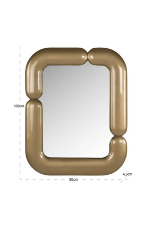 Glossy Gold Mirror | Richmond Interiors Aubry | Oroa.com