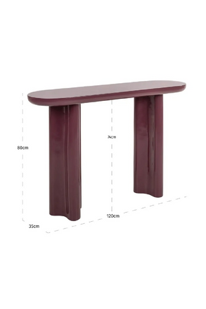 Glossy Fiberglass Console Table | Richmond Interiors Sunny | Oroa.com