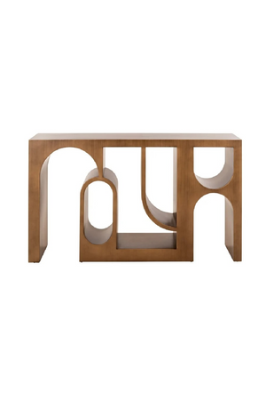 Brushed Gold Console Table | Richmond Interiors Lugano | Oroa.com