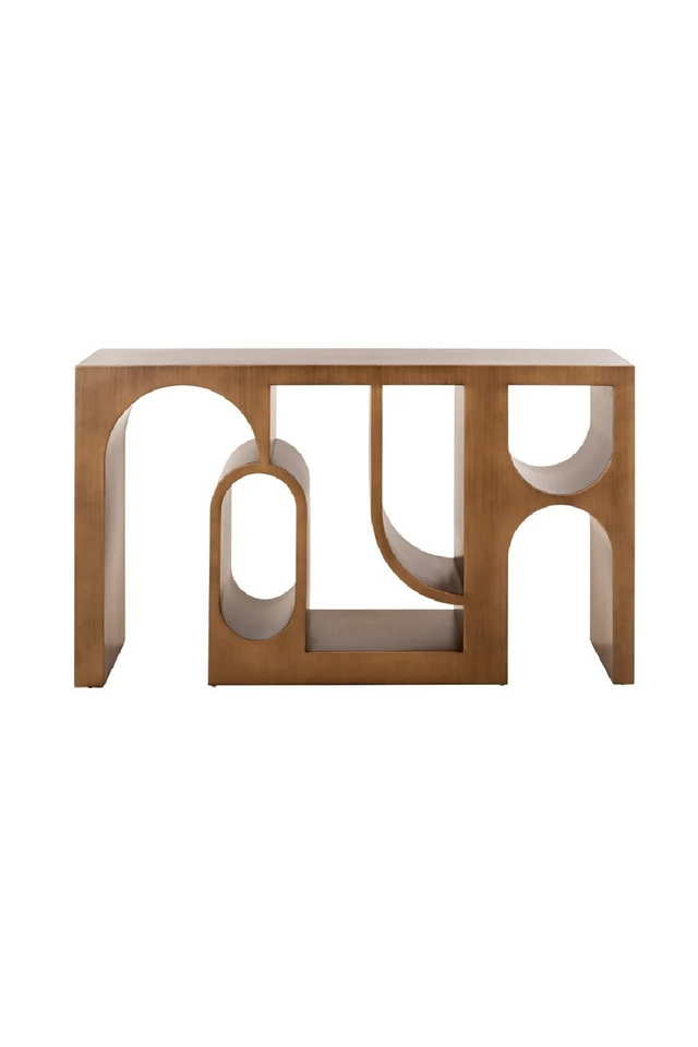 Brushed Gold Console Table | Richmond Interiors Lugano | Oroa.com