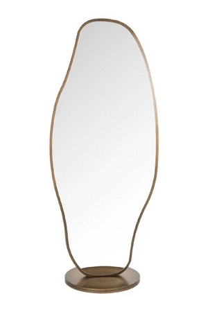 Brushed Gold Organic-Shaped Mirror | Richmond Interiors Jalyce | Oroa.com