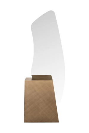 Brushed Gold Base Mirror | Richmond Interiors Mayla | Oroa.com