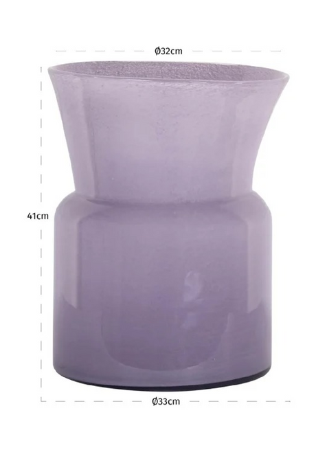 Purple Sculptural Glass Vase | Richmond Interiors Milan | Oroa.com