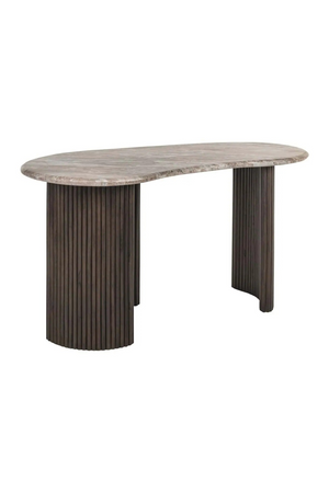 Curved Marble Desk | Richmond Interiors Rashford | Oroa.com