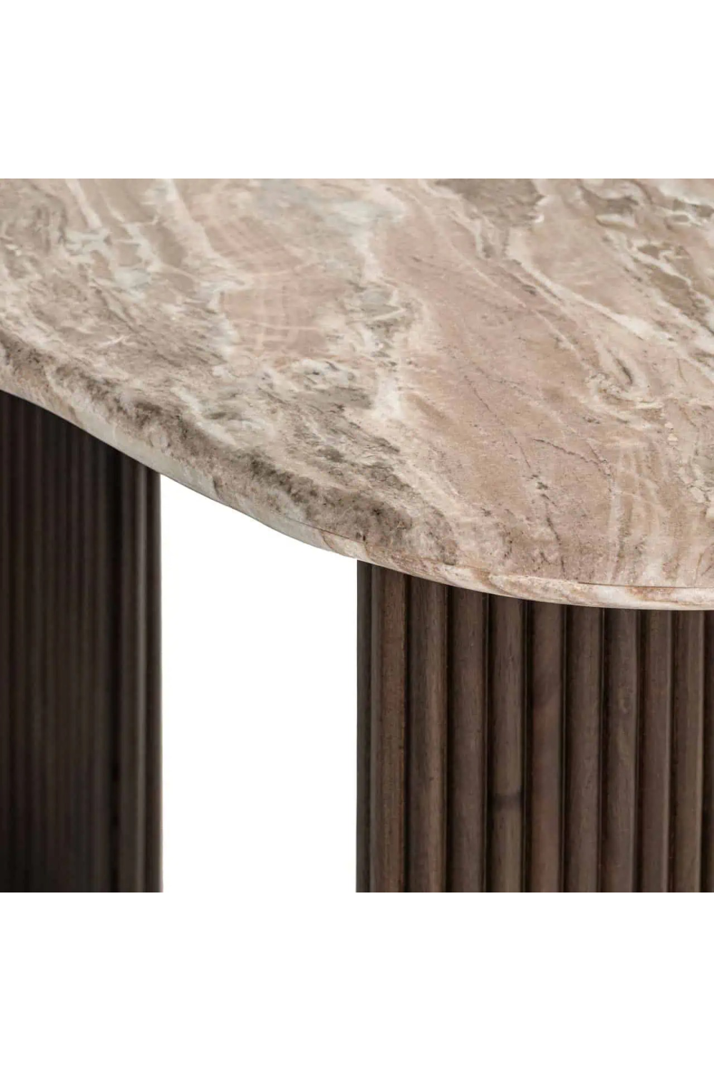 Curved Marble Desk | Richmond Interiors Rashford | Oroa.com