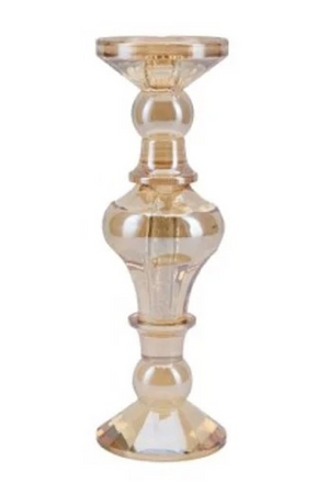 Amber Glass Candle Holder | Richmond Interiors Dilan | Oroa.com
