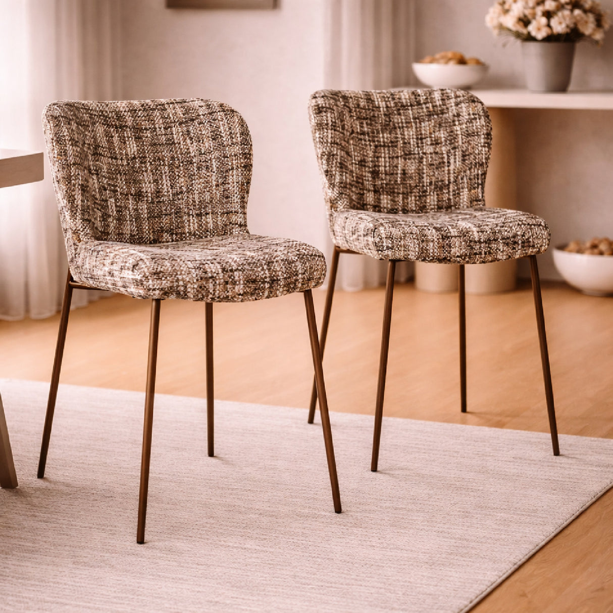   Upholstered Dining Chair Set (2) | Oroa.com