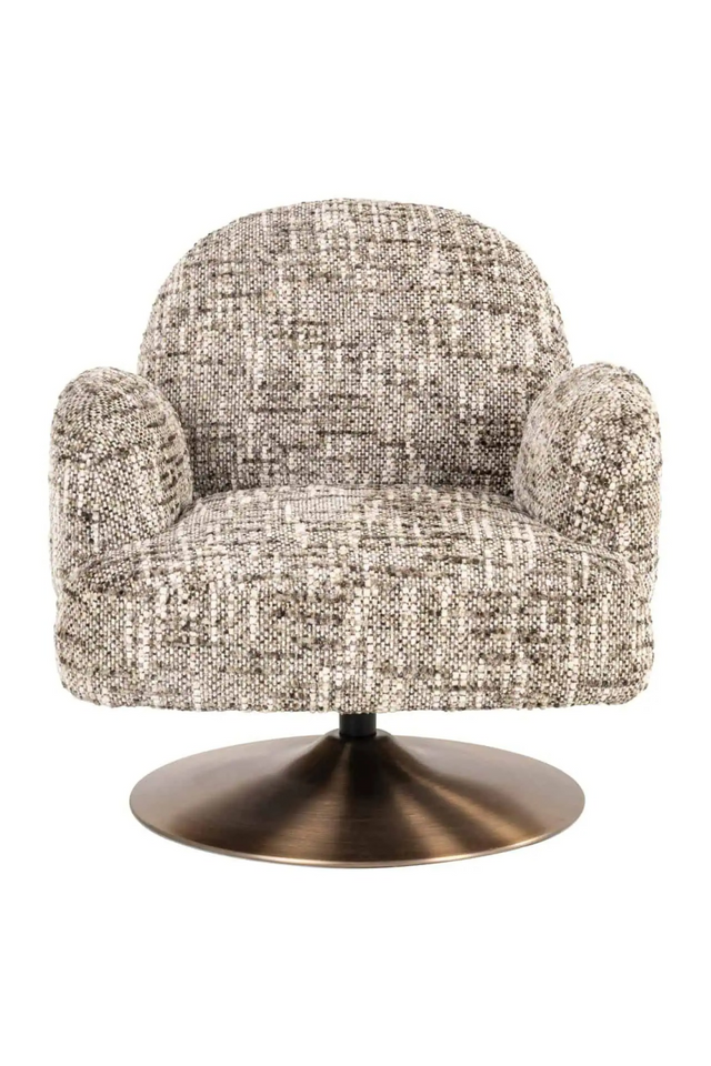 Brown Swivel Lounge Armchair | Richmond Interiors Kagney | Oroa.com