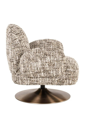 Brown Swivel Lounge Armchair | Richmond Interiors Kagney | Oroa.com