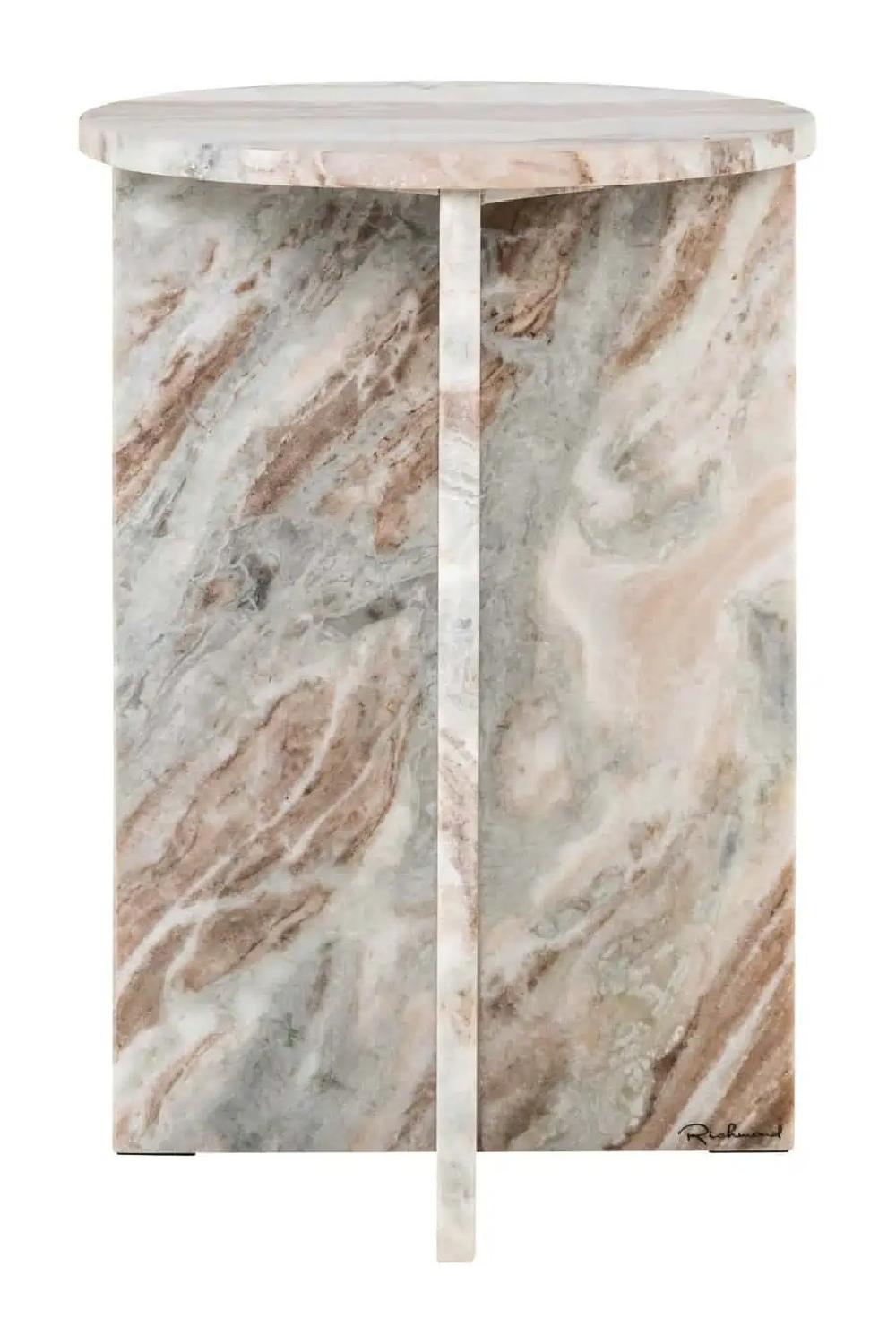 Pink Marble End Table | Richmond Interiors Vevey | Oroa.com