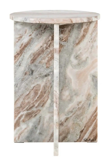 Pink Marble End Table | Richmond Interiors Vevey | Oroa.com